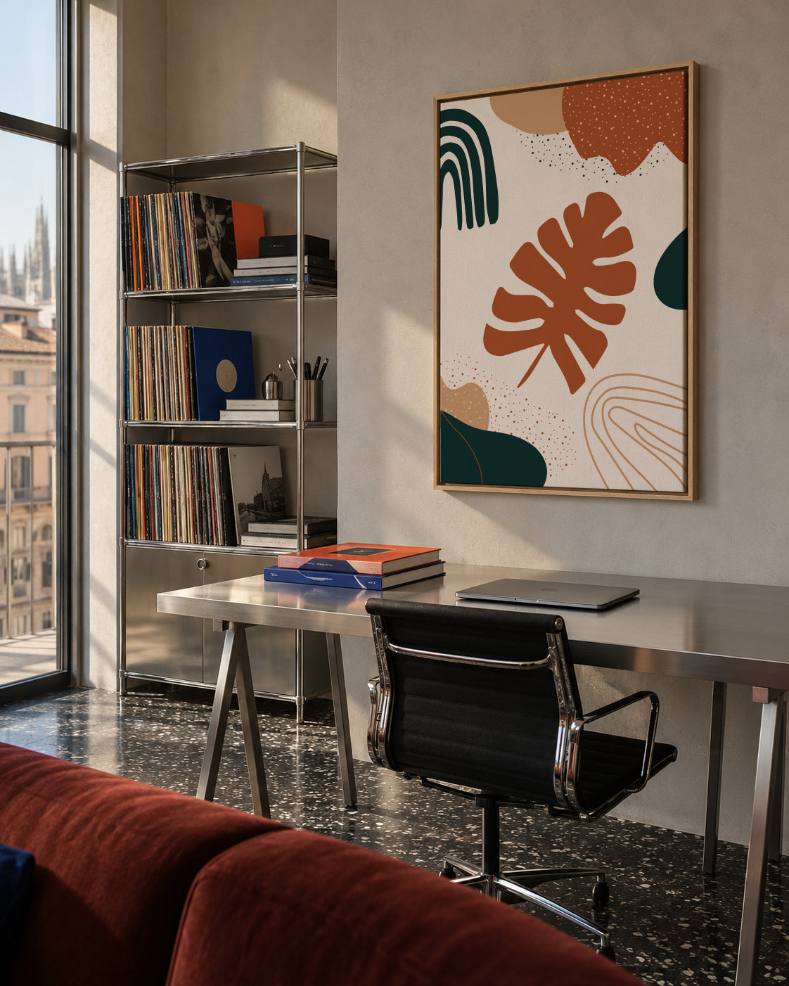 AbstractShape - Framed canvas in an interior