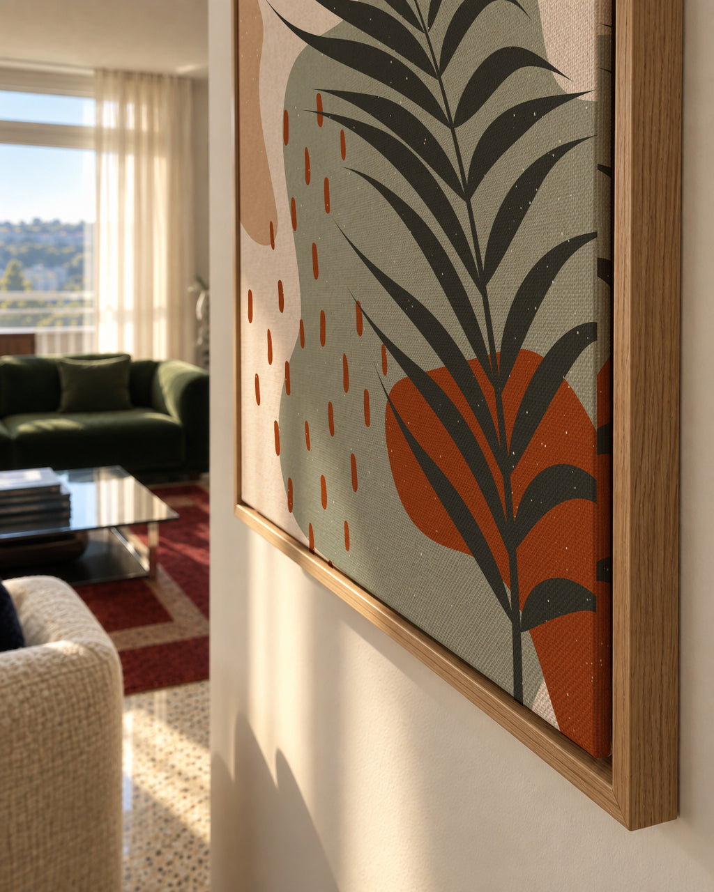 Abstract Botany - Framed canvas detail
