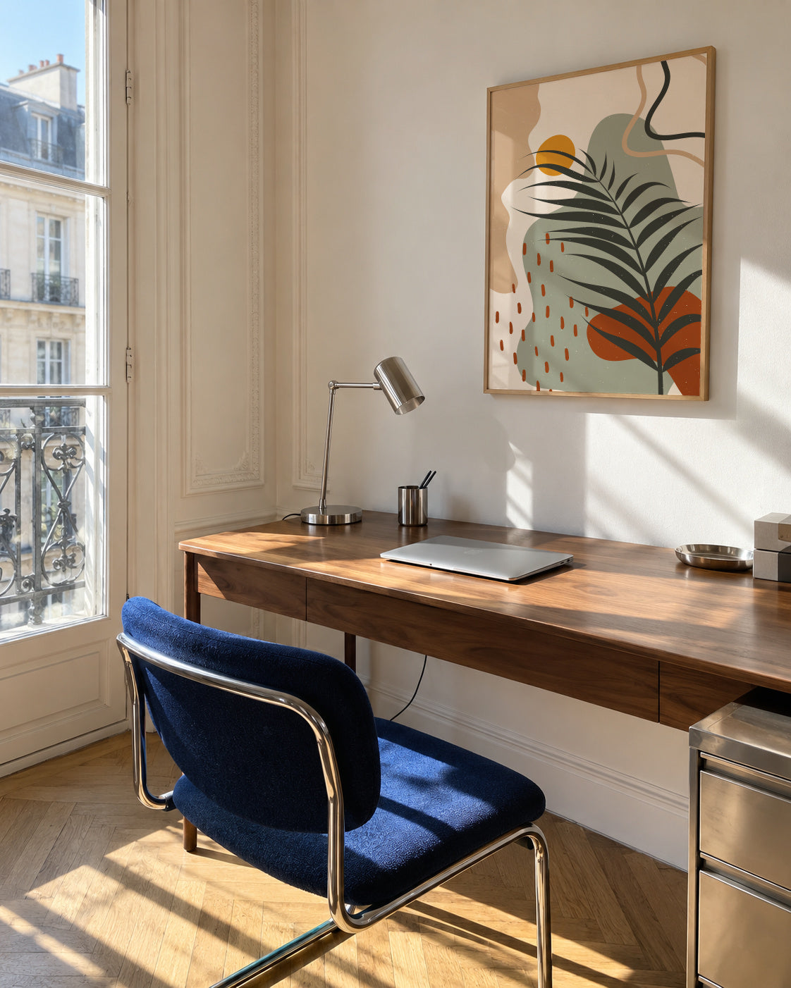 Abstract Botany - Framed poster in an interior