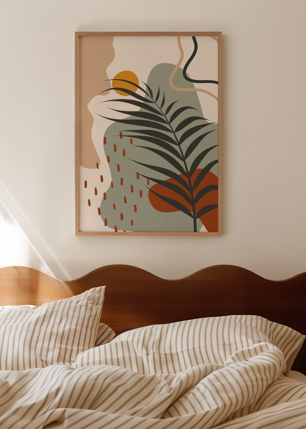 Abstract Botany - Framed poster in an interior