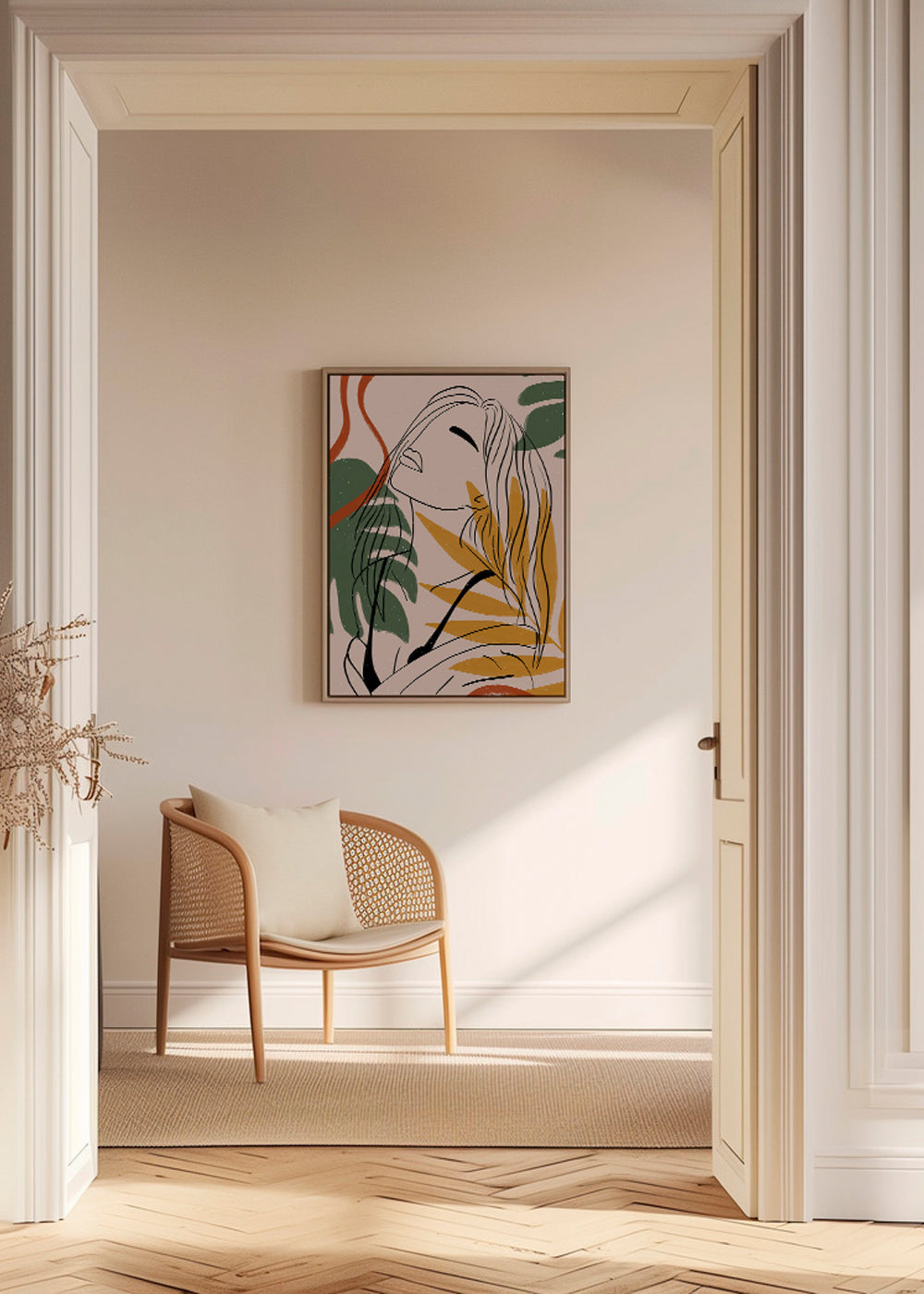 Jungle Femme Line Art