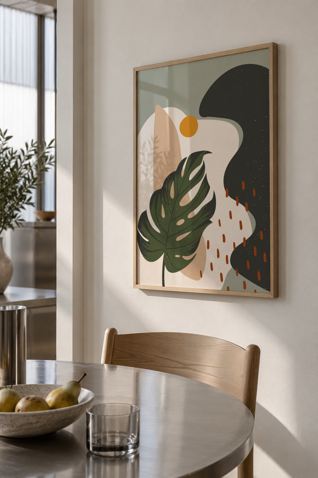 Abstract Botany3 - Framed poster in an interior