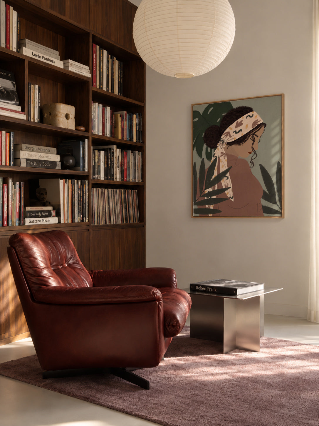Plant Lady - Framed canvas in an interior