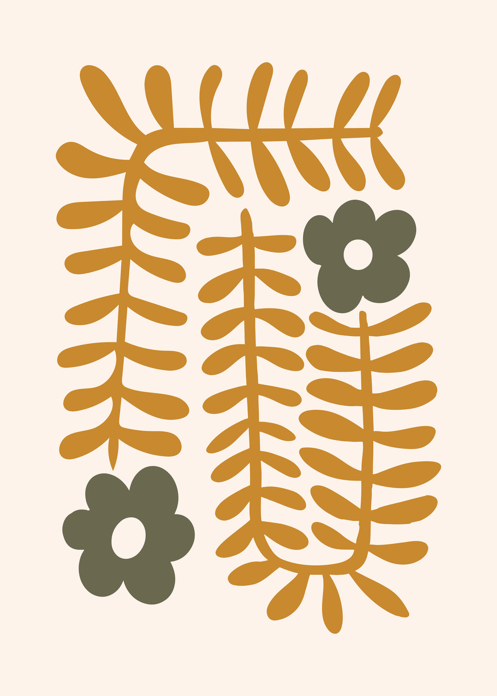 Abstract Leaves2 - Unframed art print