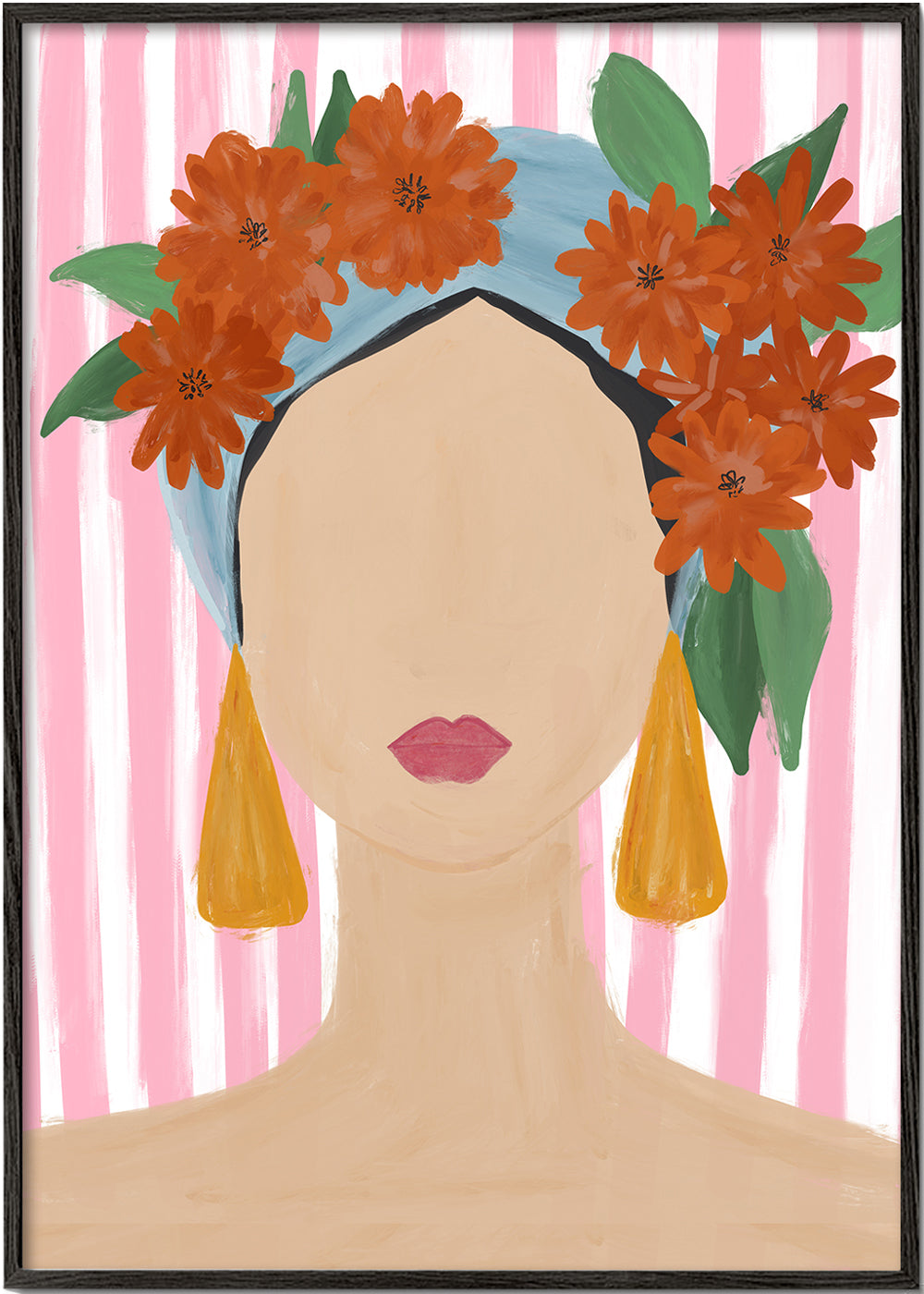 Frida Vibes Woman Portrait