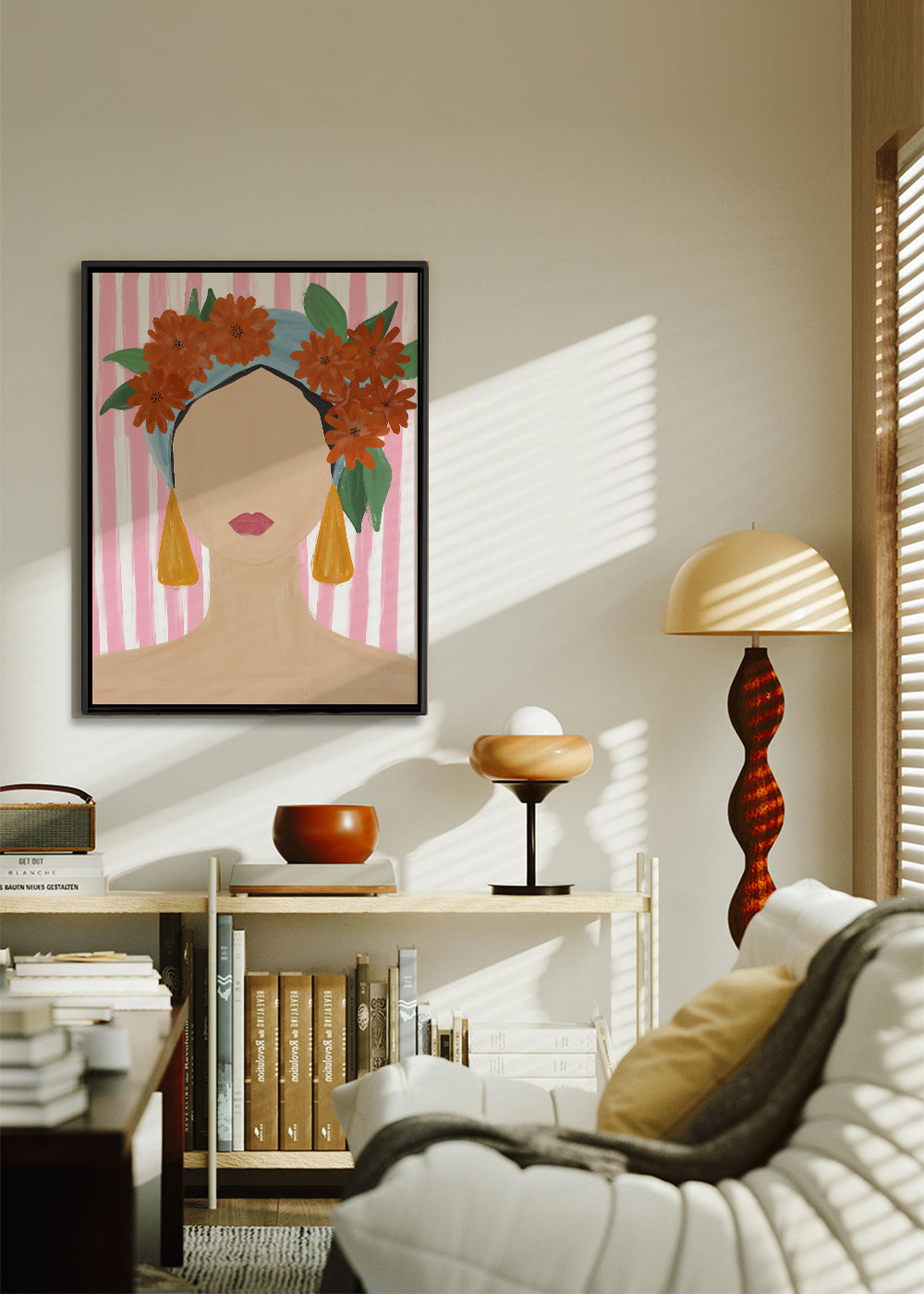 Frida Vibes Woman Portrait