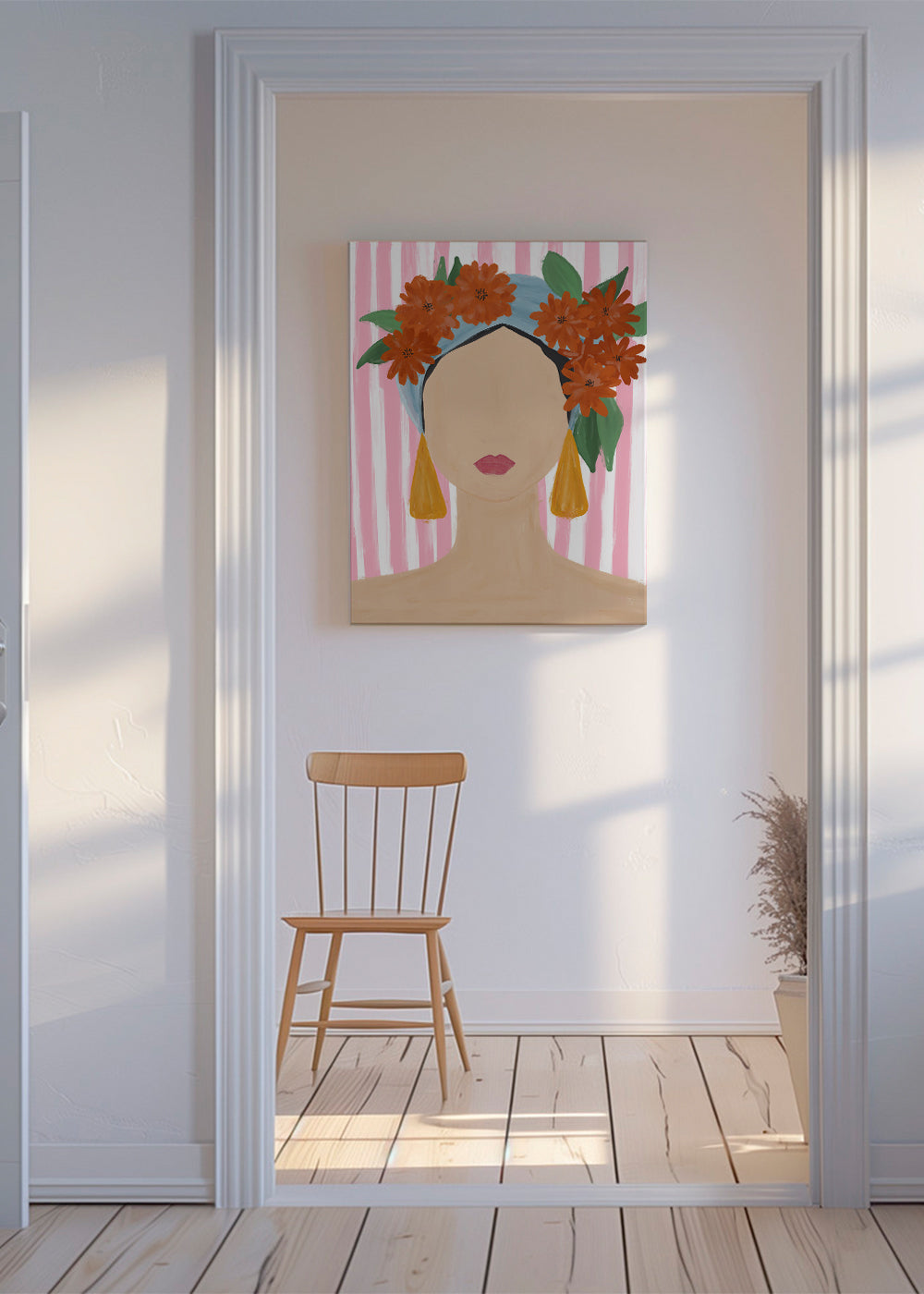 Frida Vibes Woman Portrait