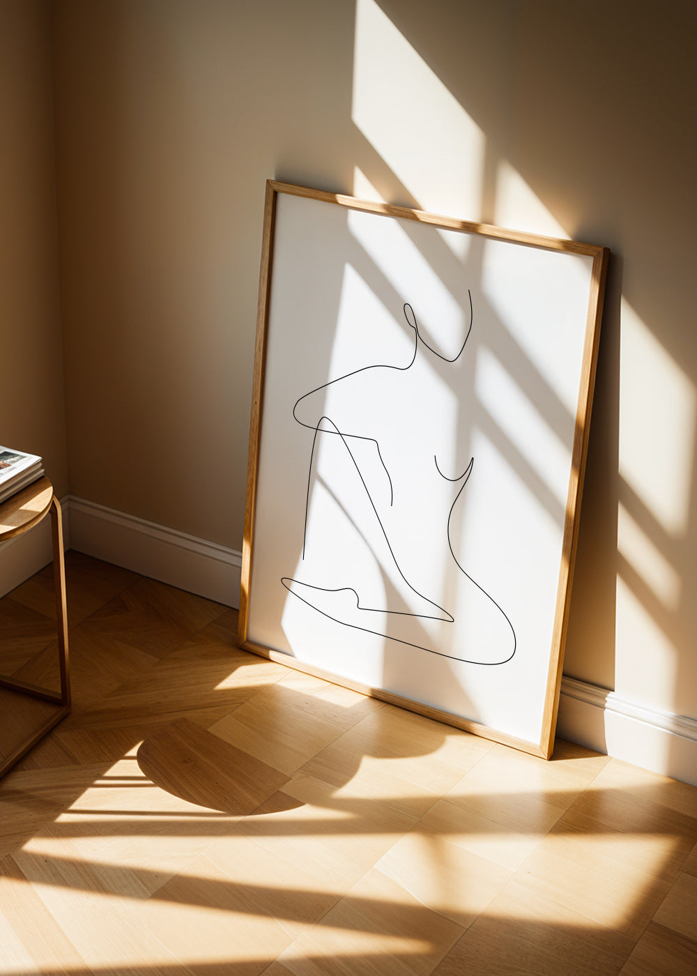 Restful - Framed poster in an interior