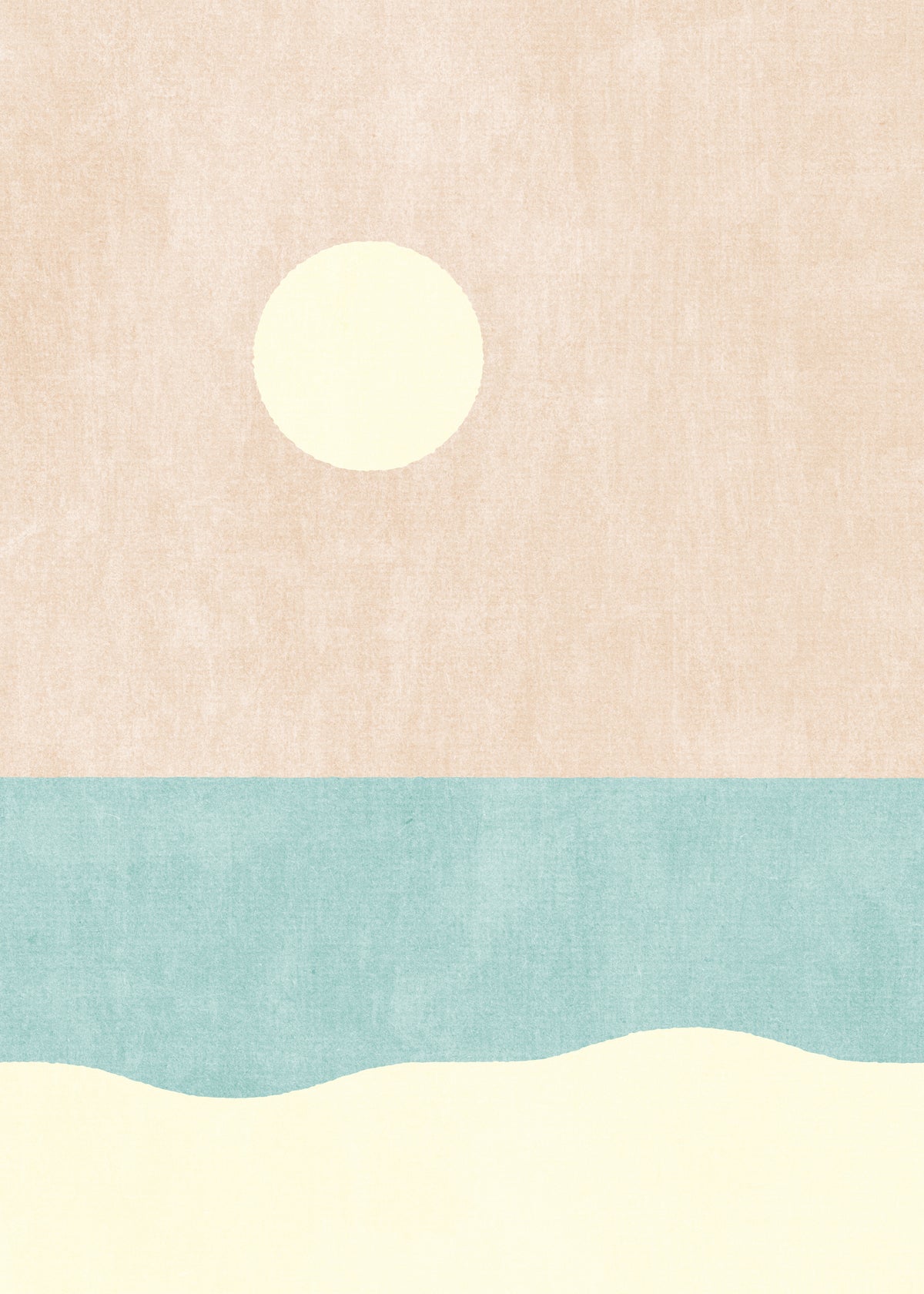 LANDSHAPES / Beach (Day) - Unframed art print