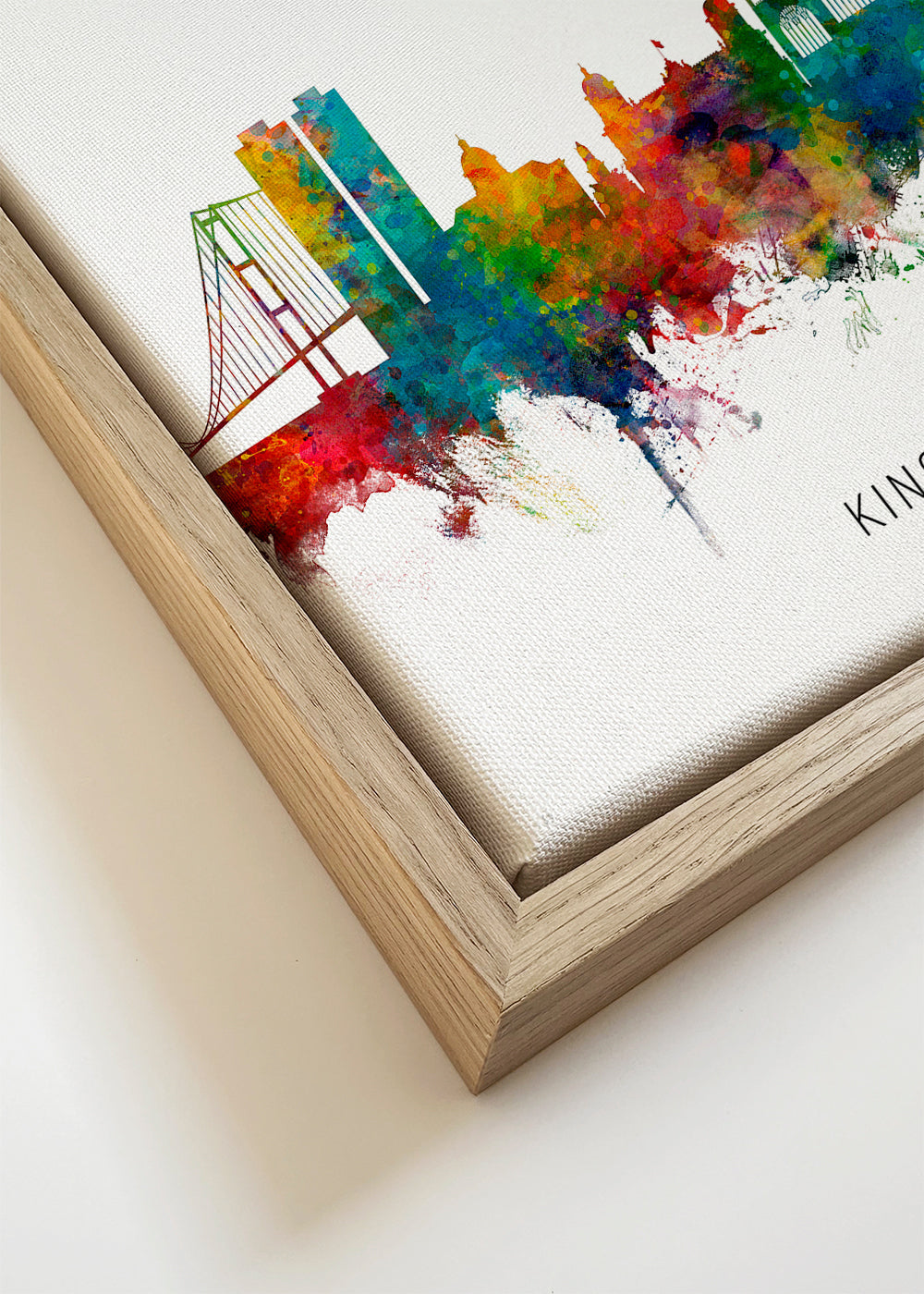 Kingston upon Hull Skyline multicoloré