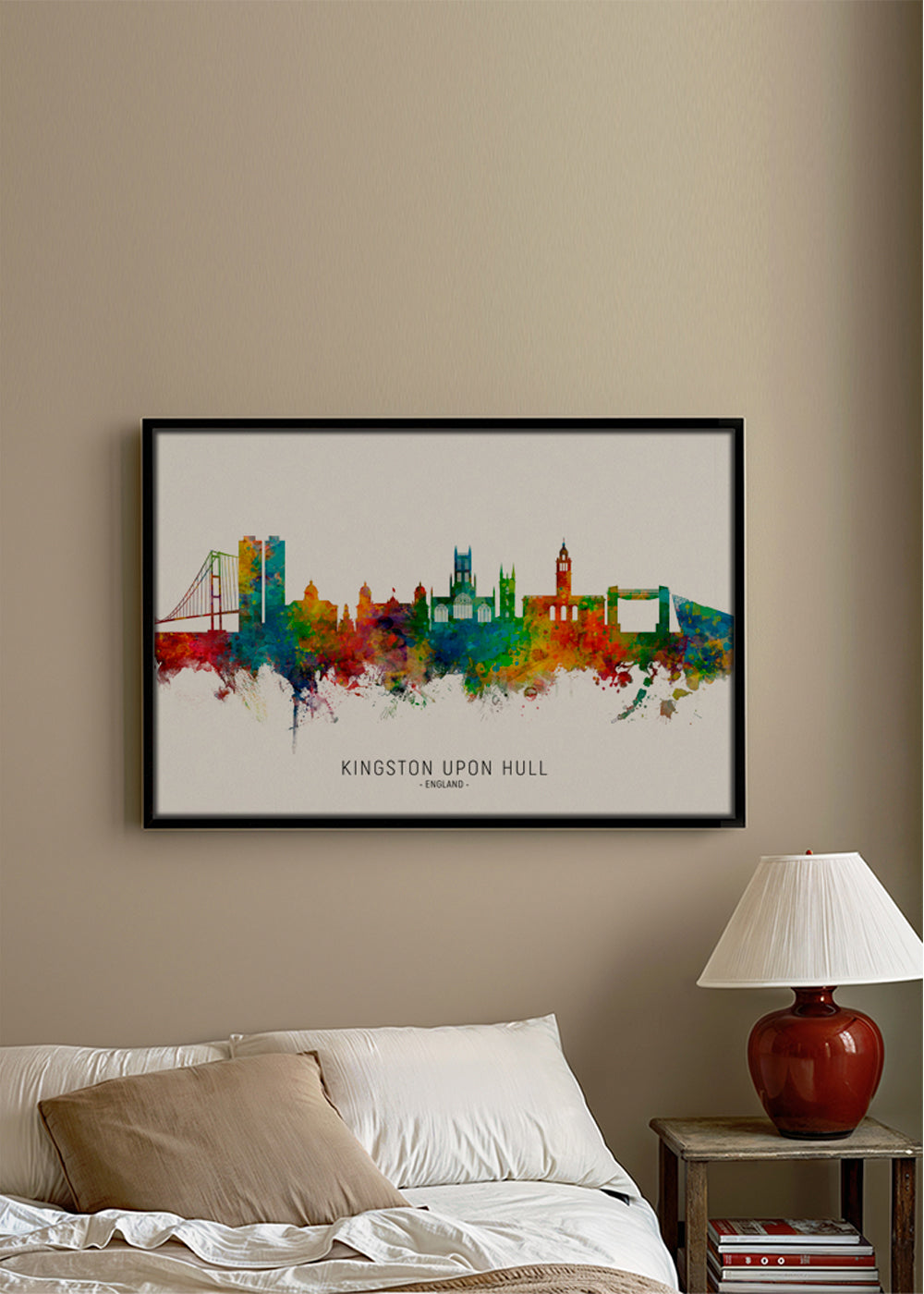 Kingston upon Hull Skyline multicoloré