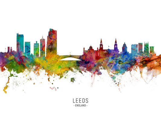 Leeds Skyline multicoloré