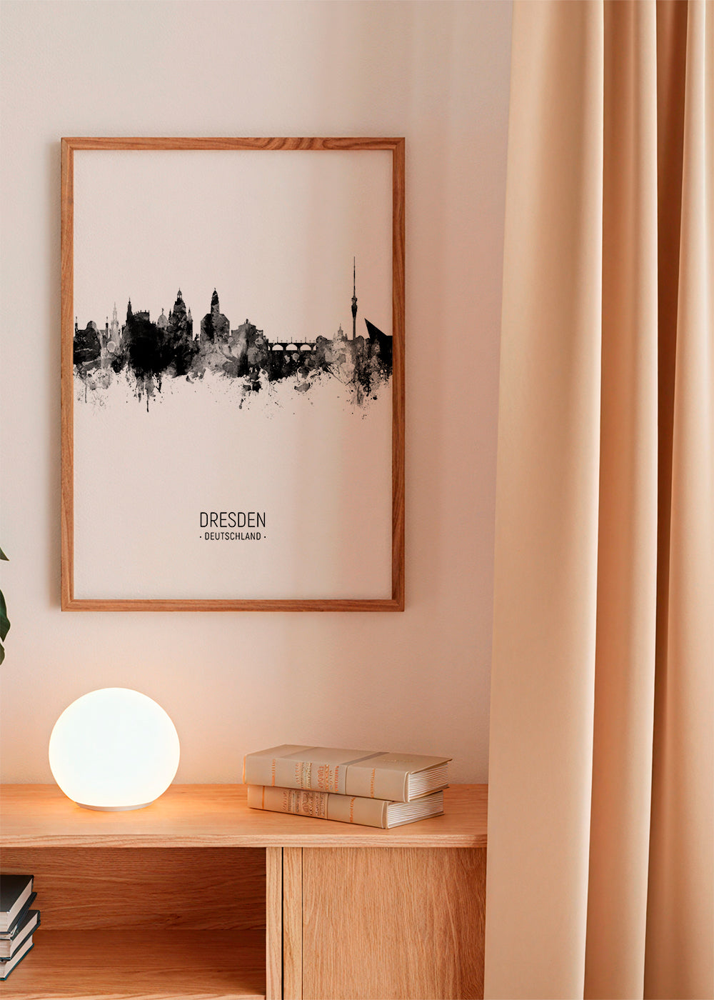 Dresden Skyline blanc et noir