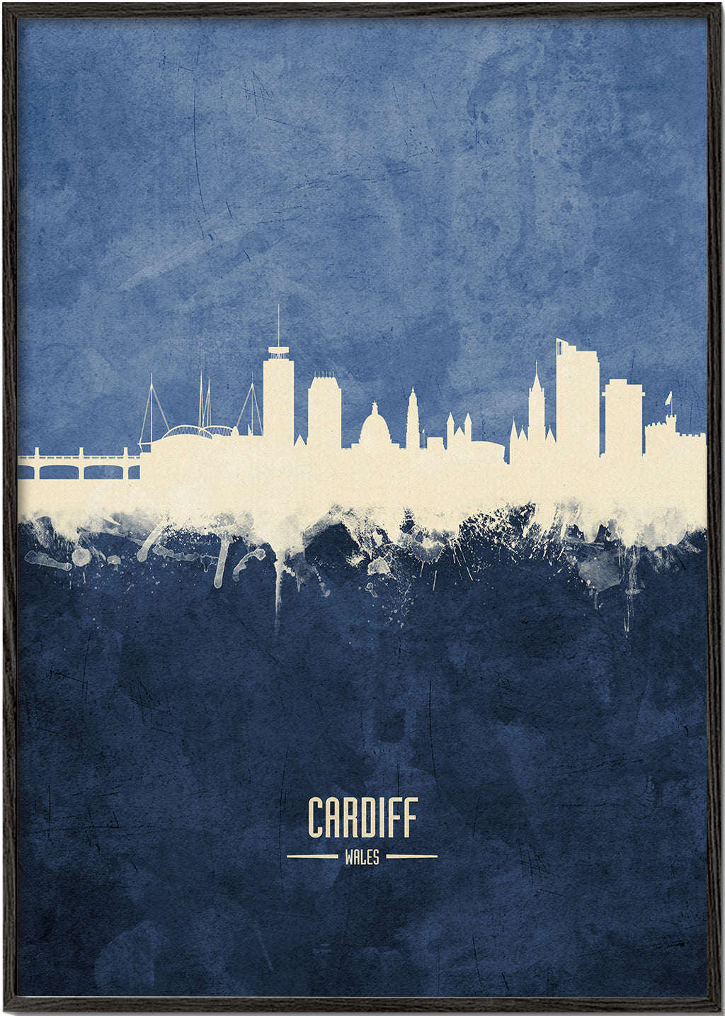 Cardiff Skyline bleu