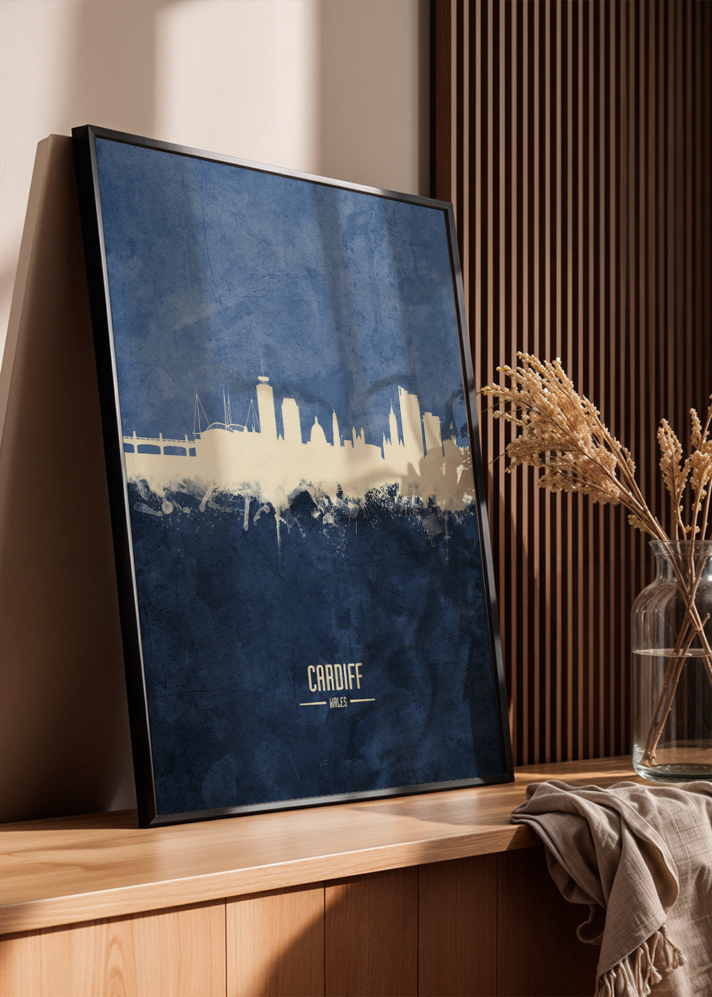 Cardiff Skyline bleu