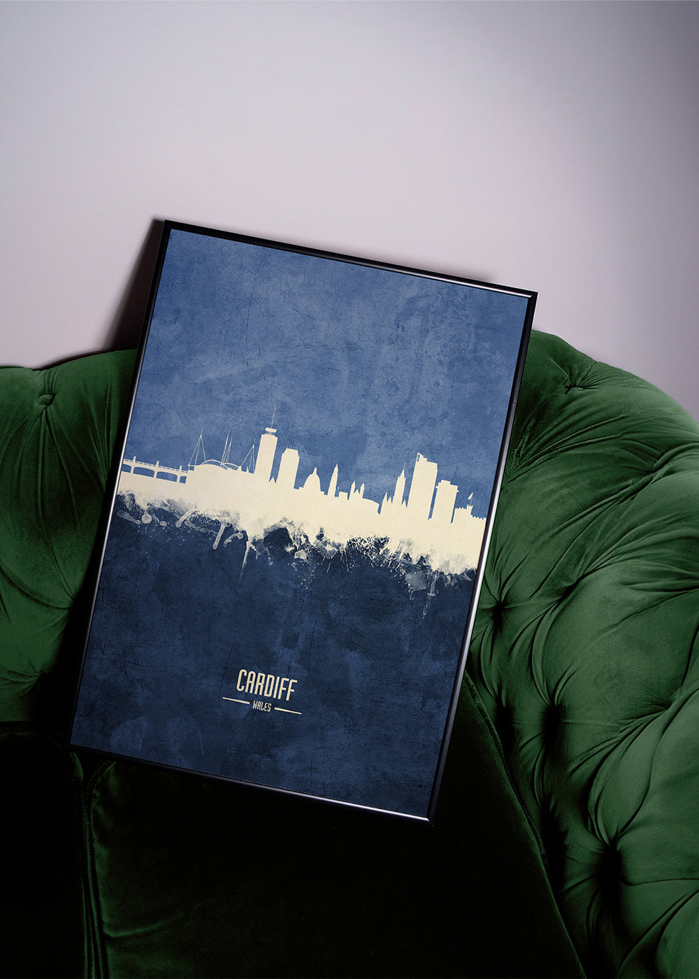 Cardiff Skyline bleu