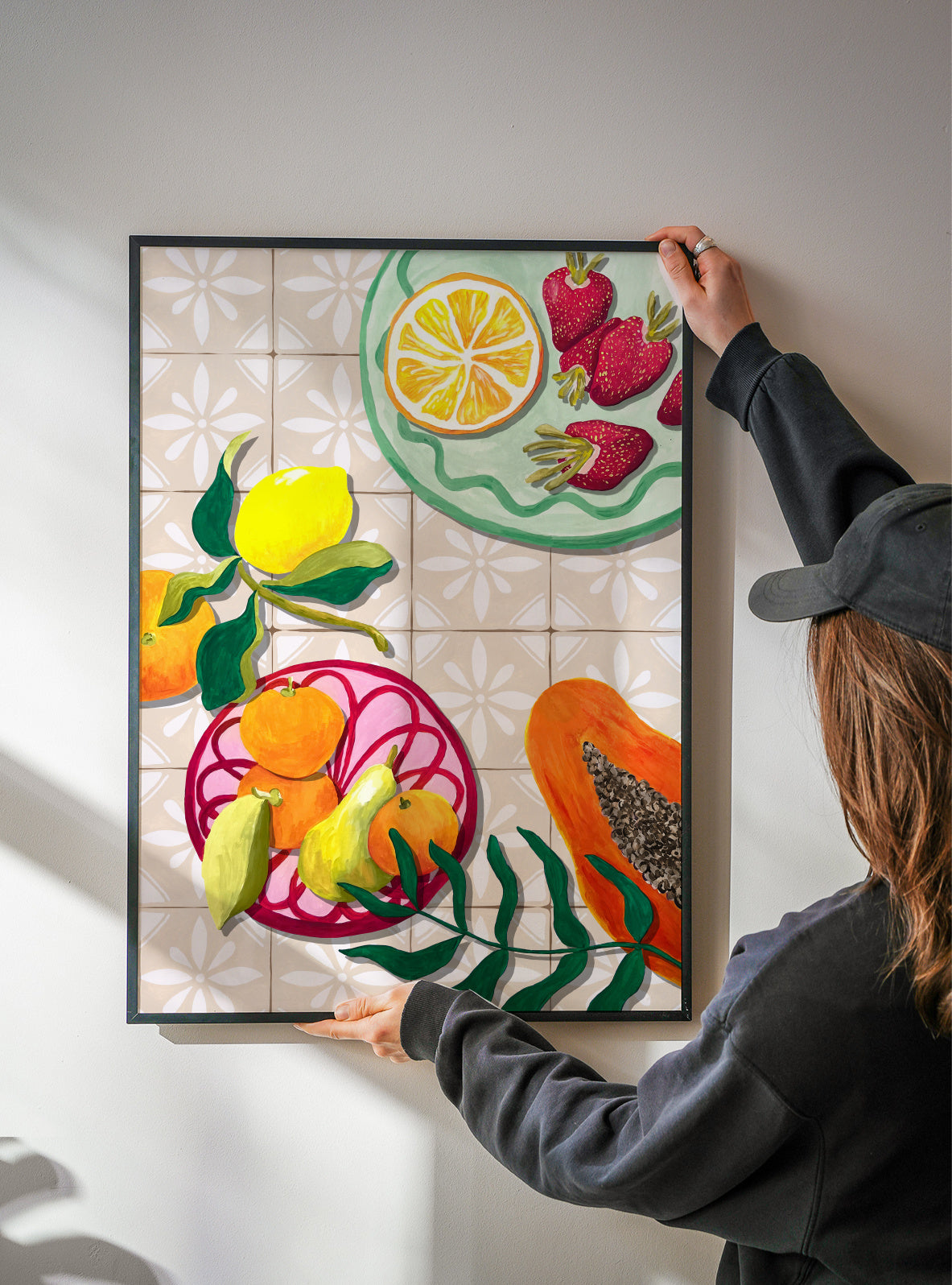 Fruta y Ceramica - Framed poster detail