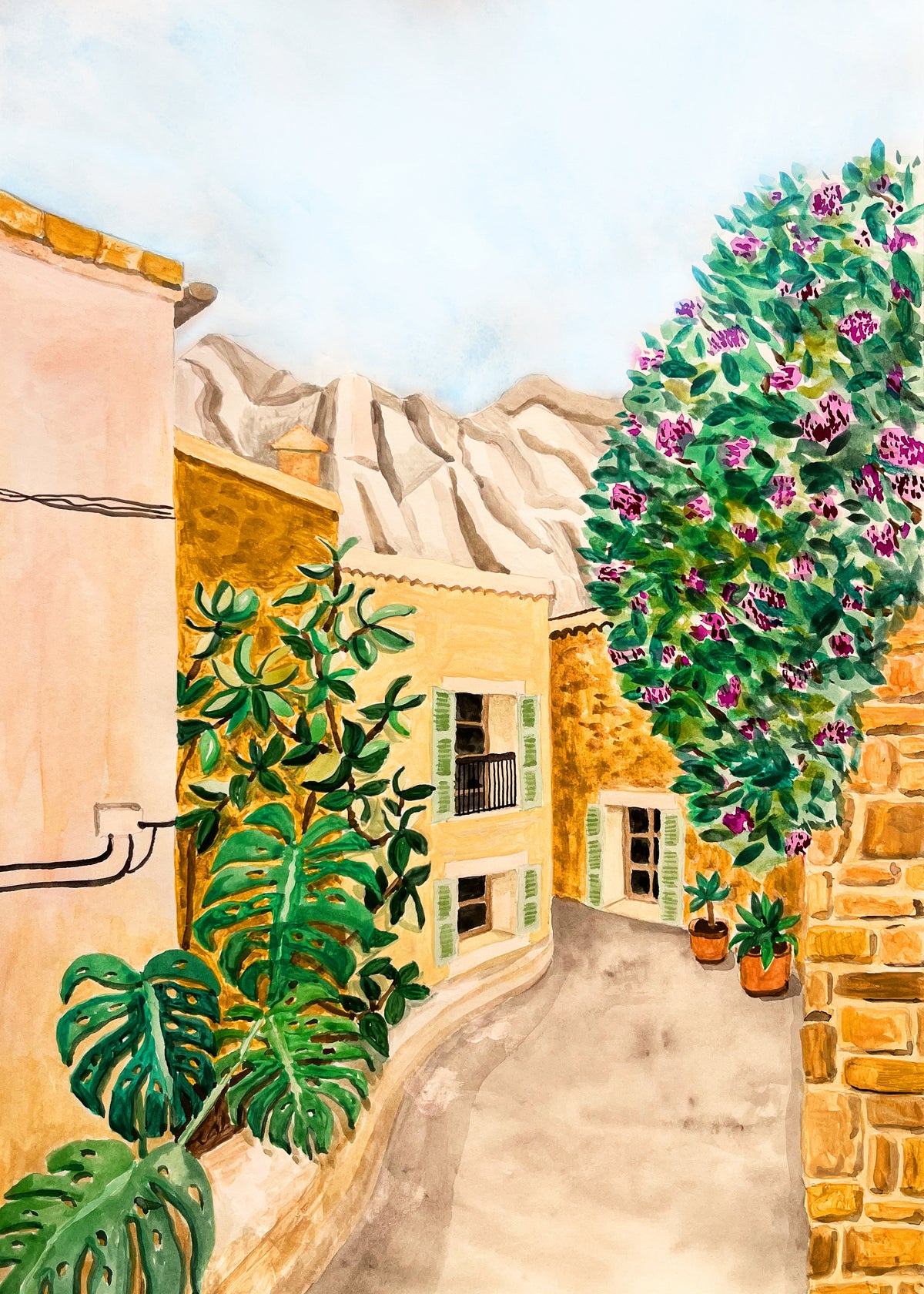 Fornalutx Village - Unframed art print