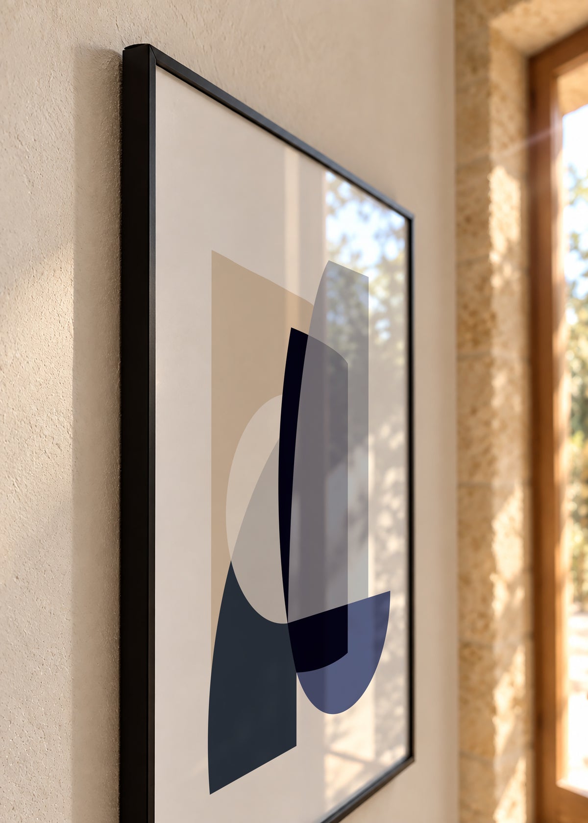 Abstract IV - Framed poster detail
