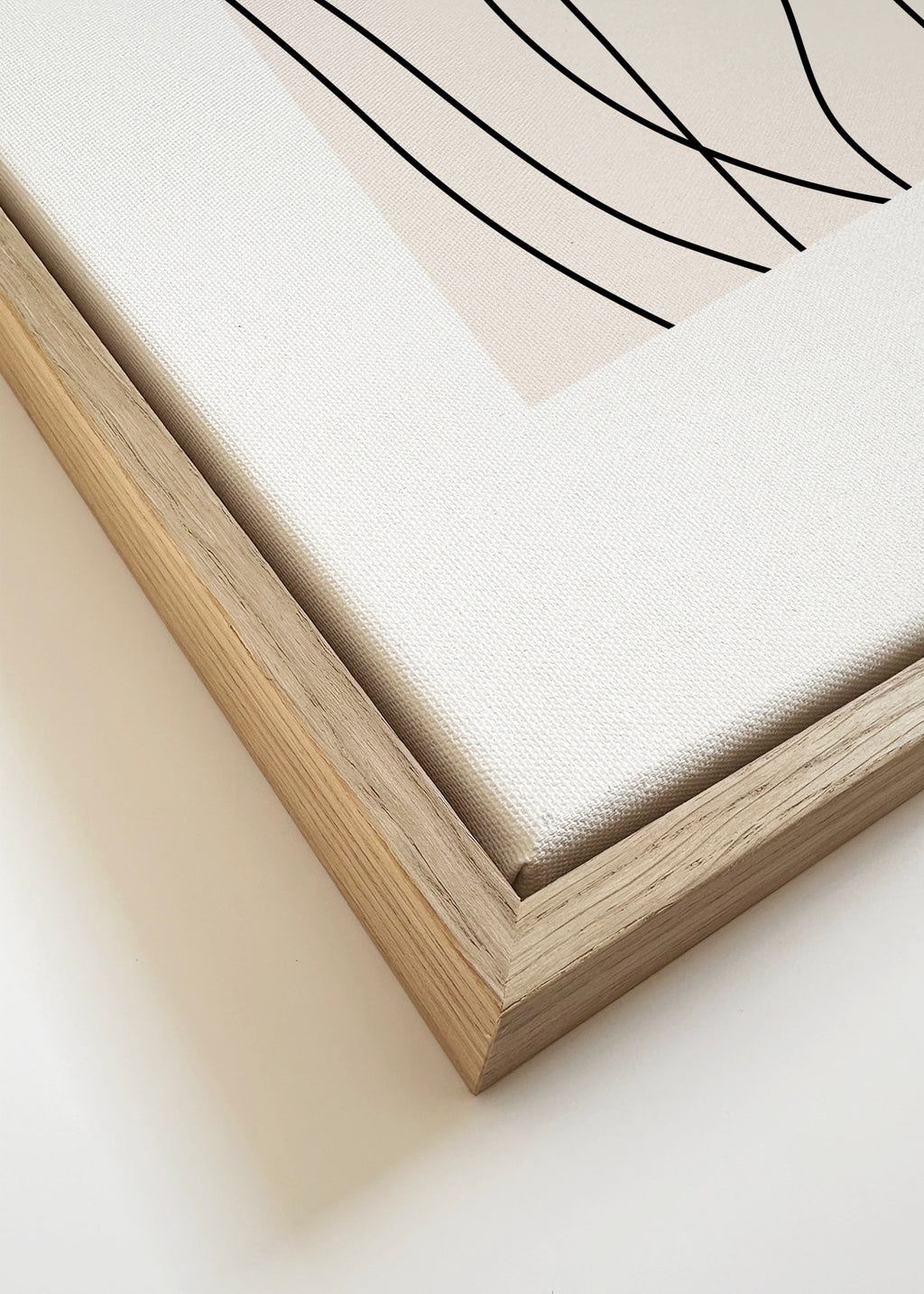 Bright Lines - Framed canvas detail