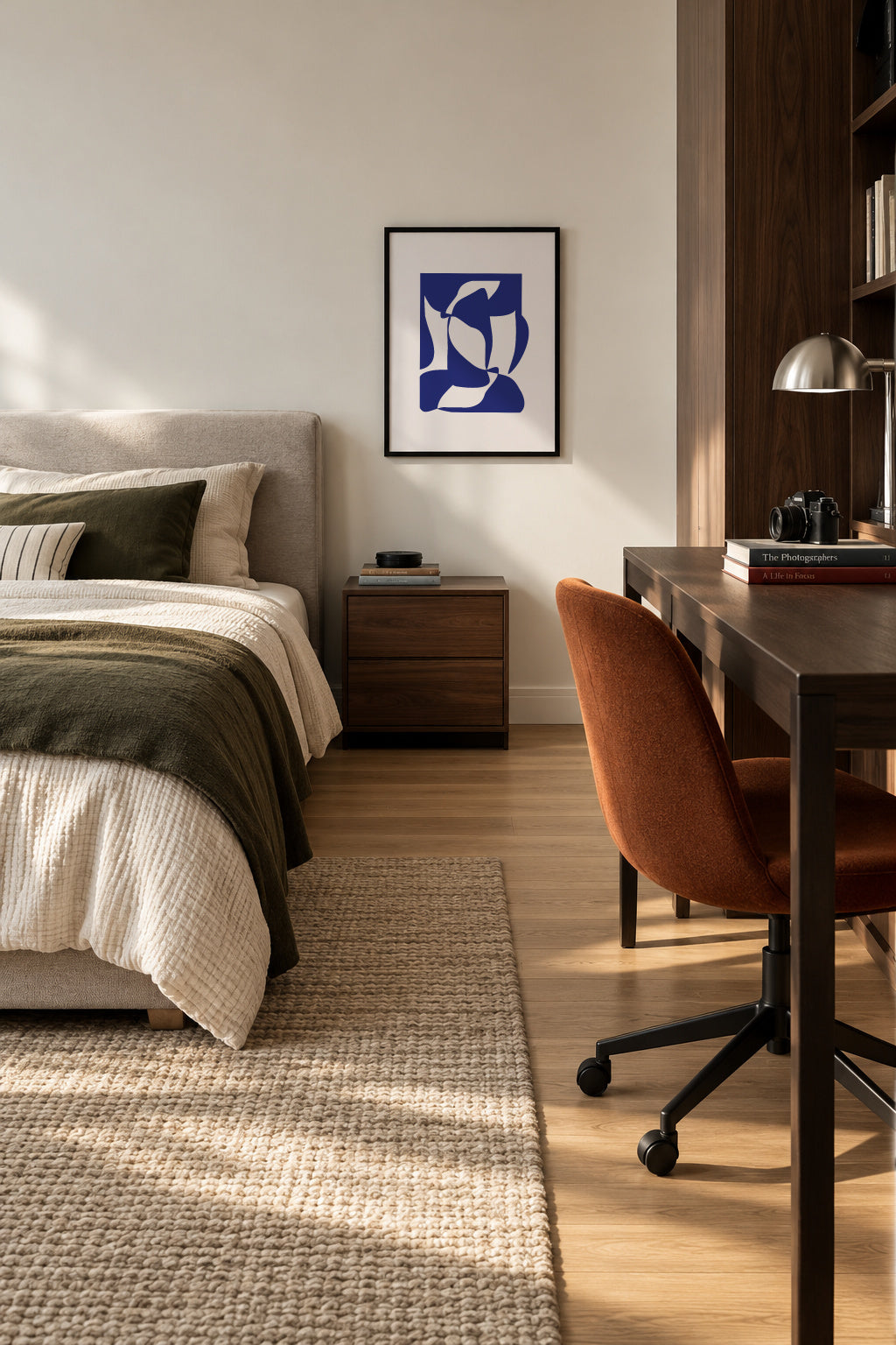 Silhouette V - Framed poster in an interior