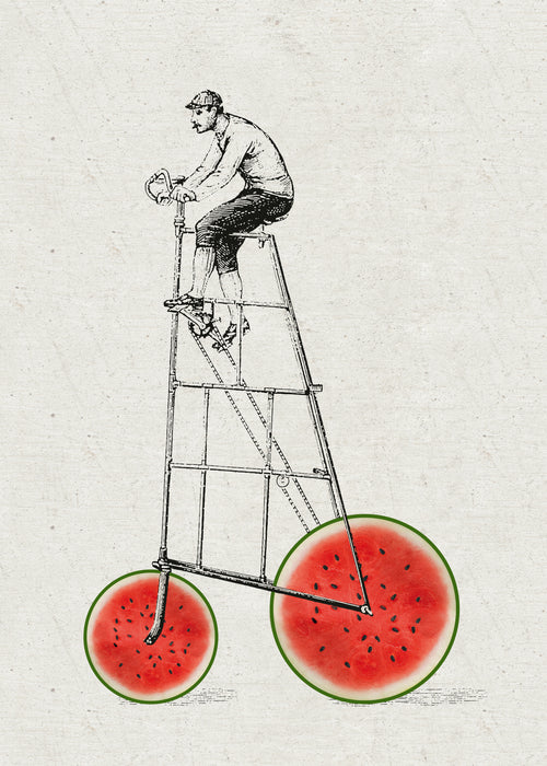 Melon bike - Unframed art print