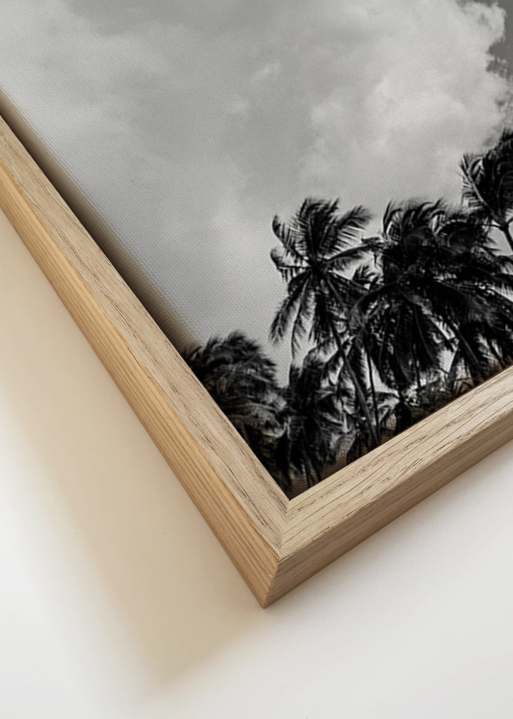 Art de paysage avec palmiers et ciel dramatique – Canvas detail