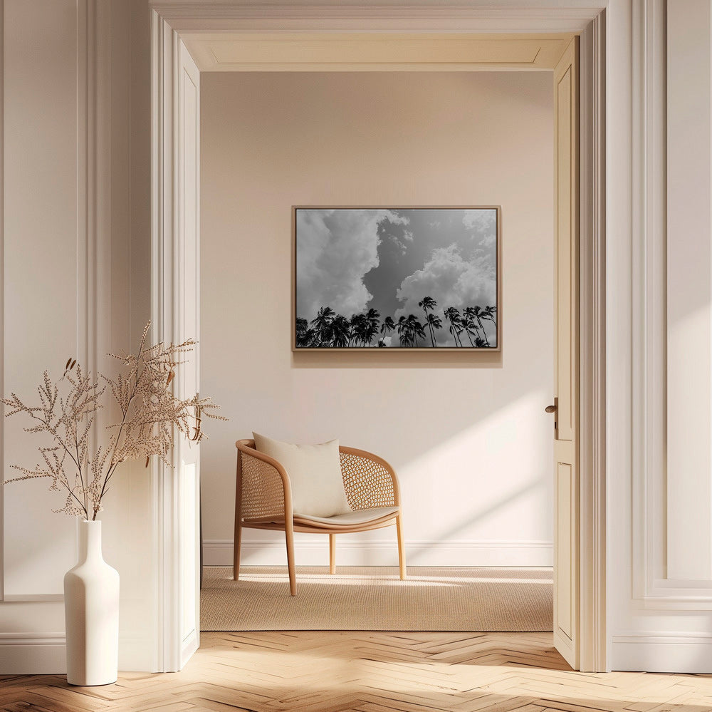 Art de paysage avec palmiers et ciel dramatique – Canvas1