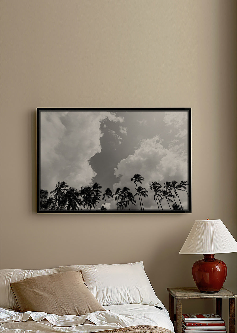 Art de paysage avec palmiers et ciel dramatique – Canvas2