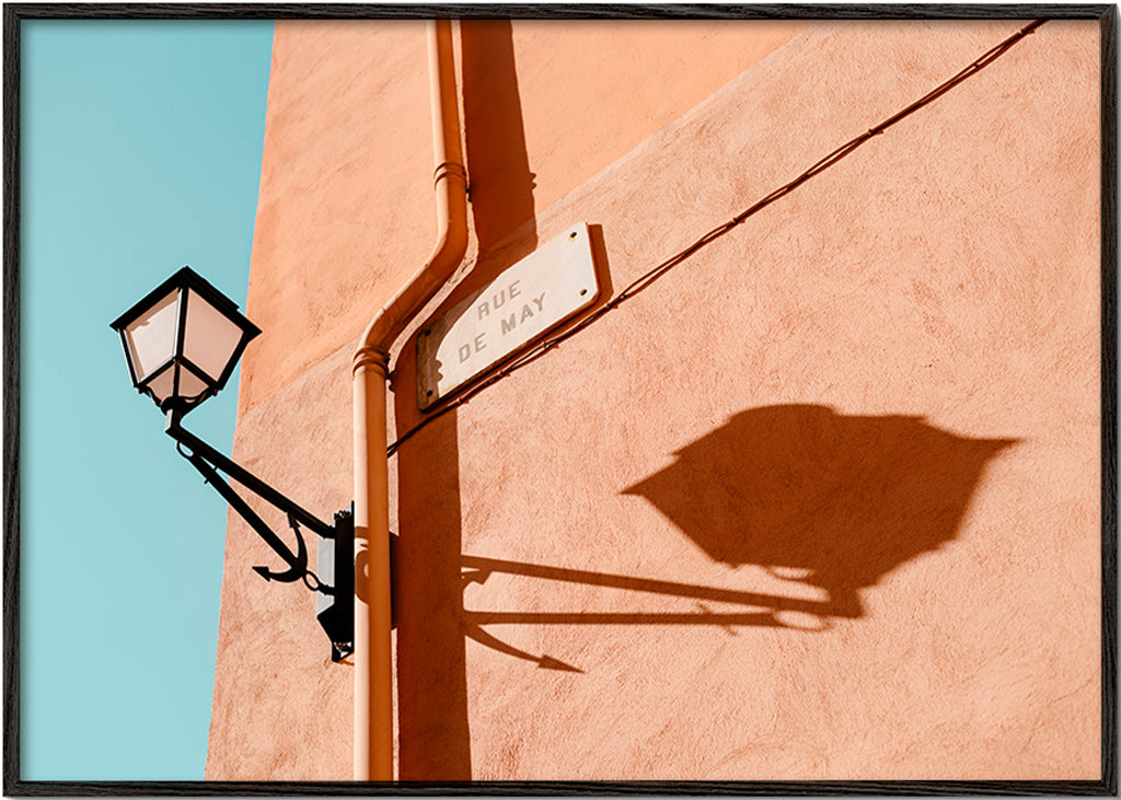 Art de cuisine Rue de May lampe et ombre – Black Frame