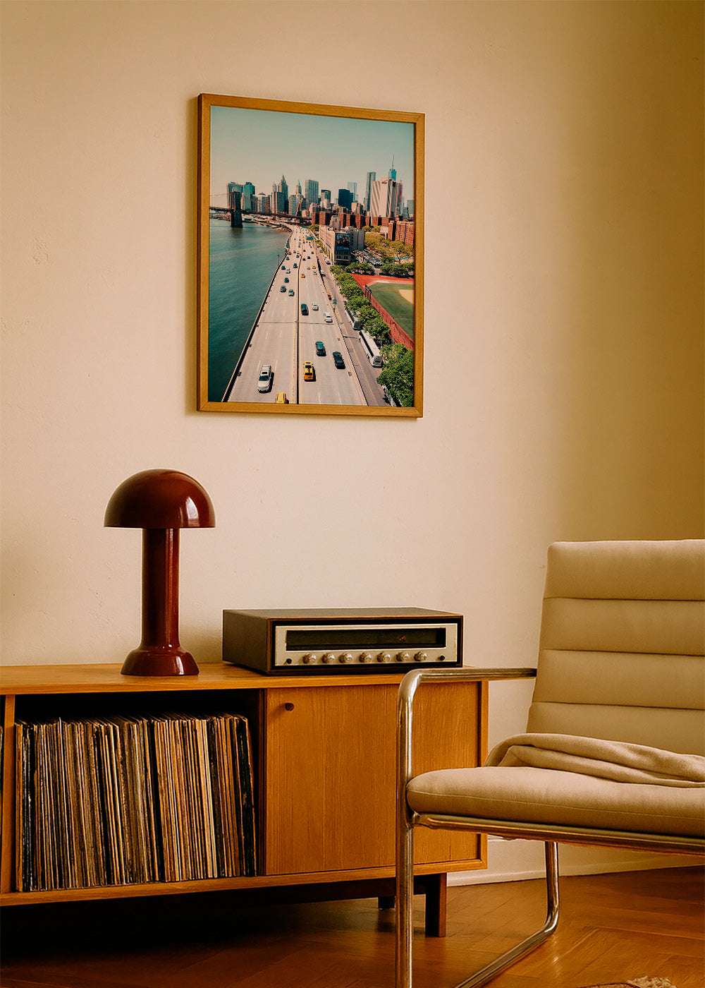 Tableau de voyage: skyline aérien et pont – Product1
