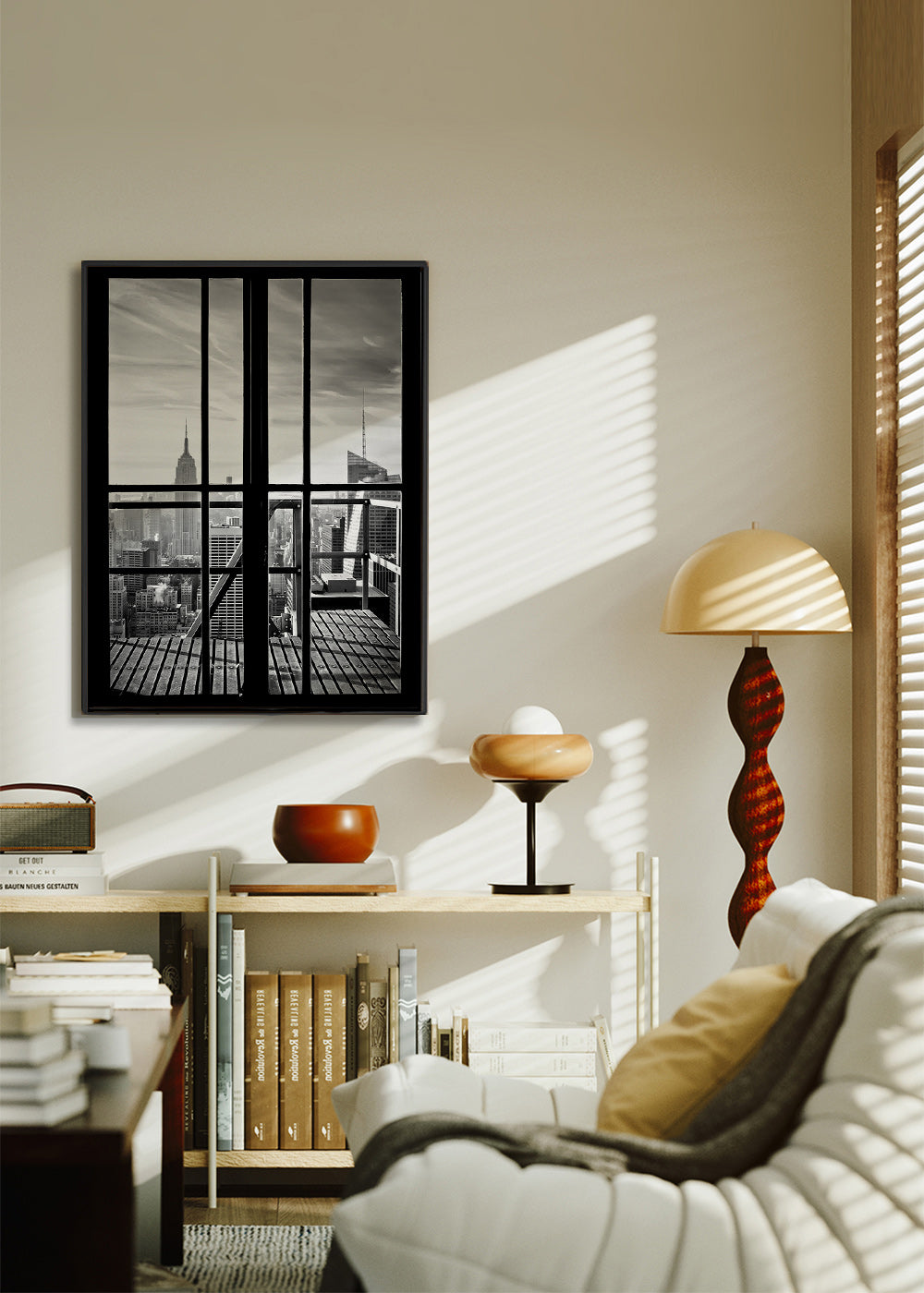 Tableau de ville vu depuis la fenêtre – Canvas2