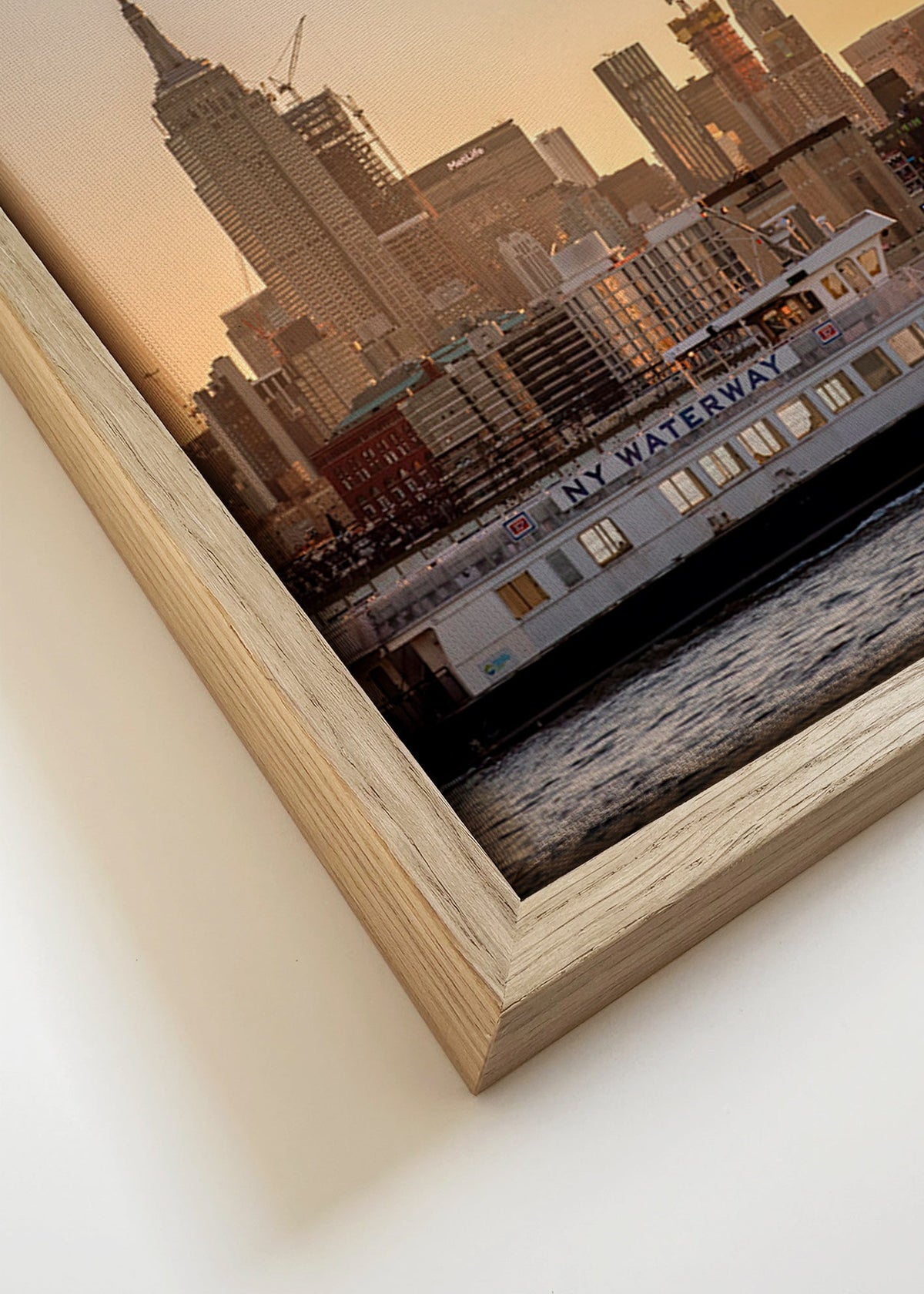 Art de ville Skyline de Manhattan – Canvas detail