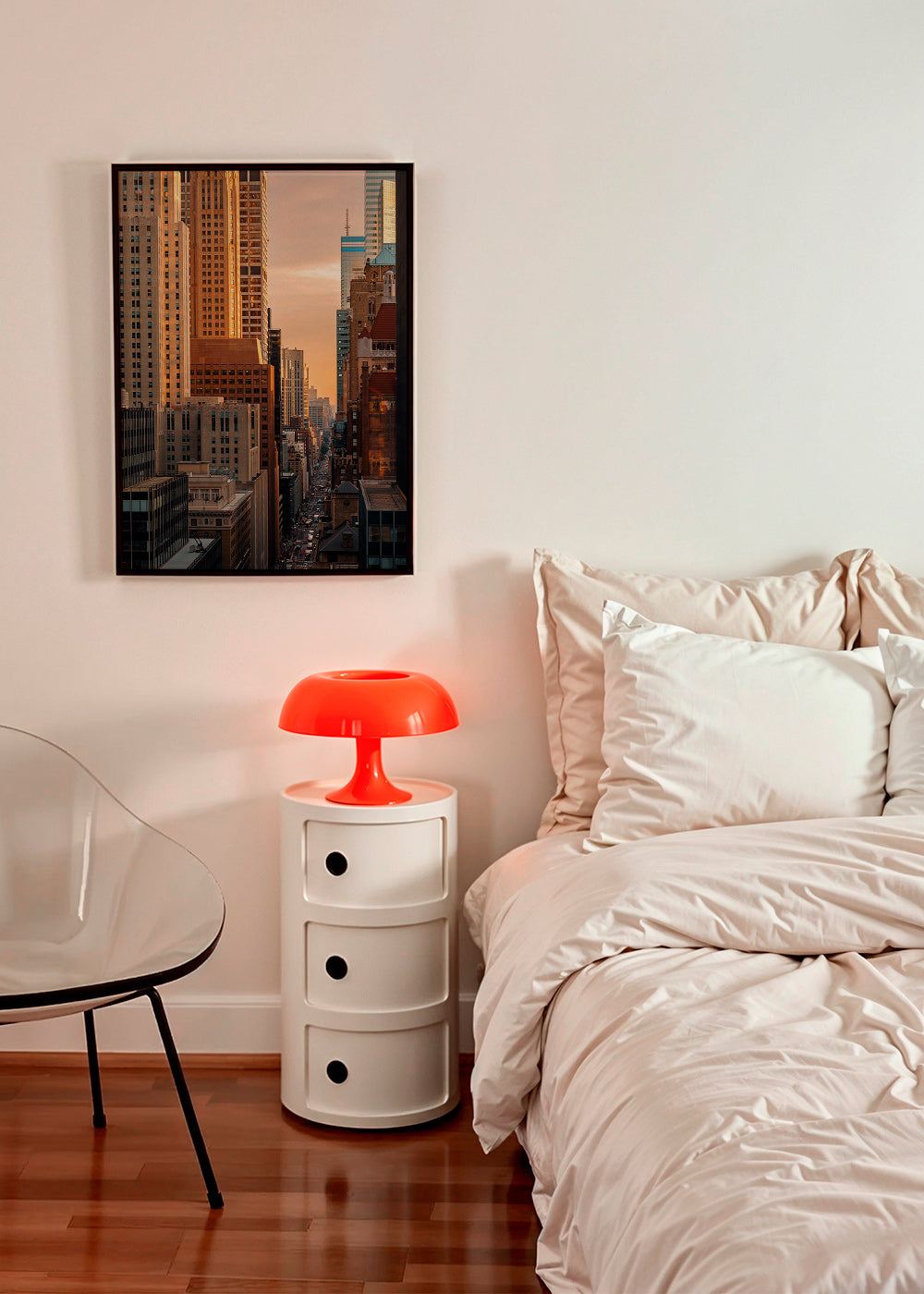 Tableau de ville au lever du jour – Product1