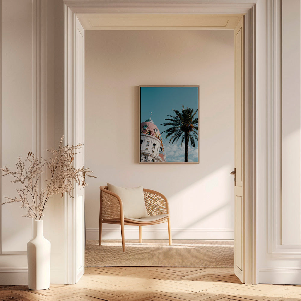 Tableau de ville Riviera: dôme et palmier – Canvas2