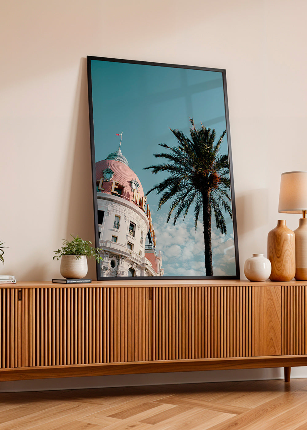 Tableau de ville Riviera: dôme et palmier – Product2