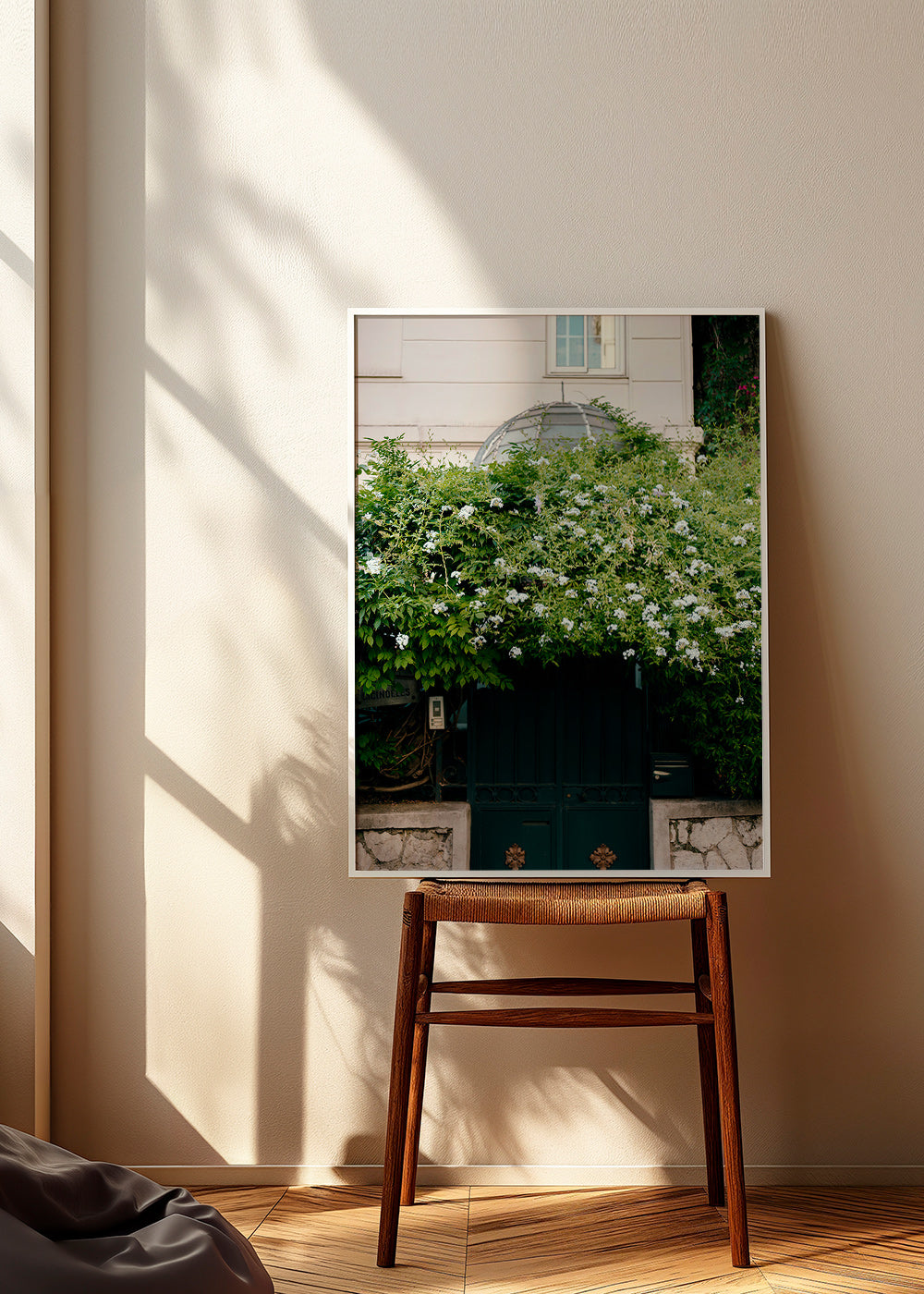 Impression botanique: vigne blanche sur porte – Product1