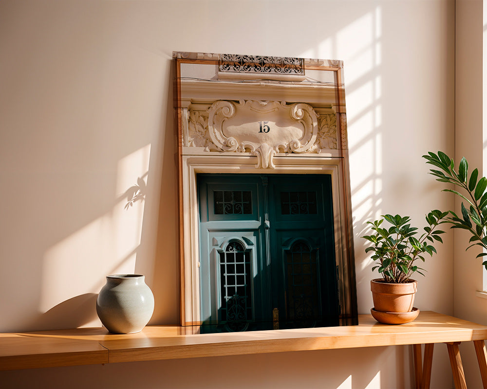 Art de ville: porte verte et numéro 15 – Product1