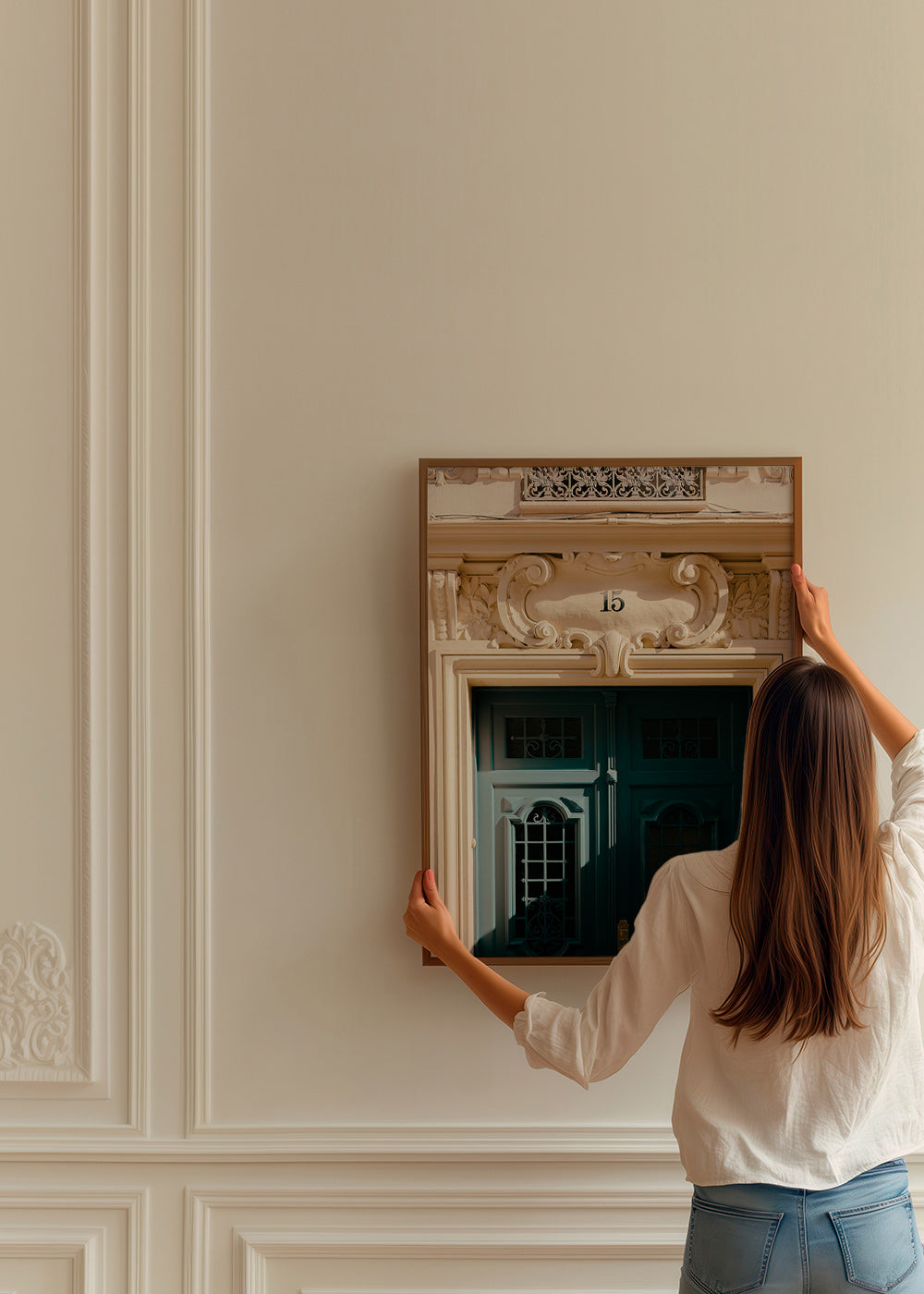 Art de ville: porte verte et numéro 15 – Product3
