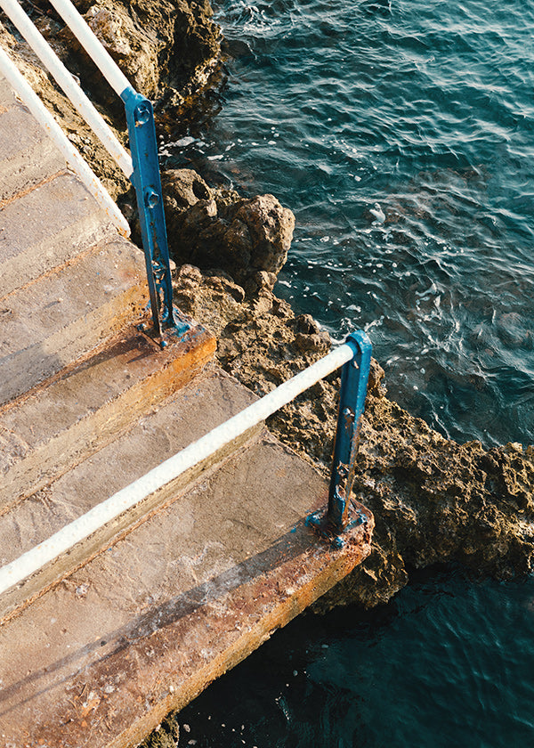 Art de paysage: escalier vers la mer