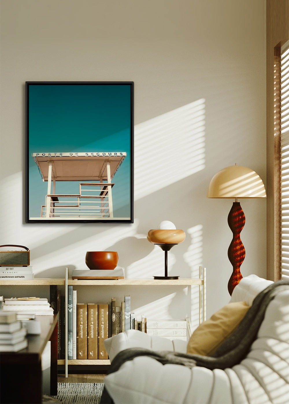 Photographie poste de secours et ciel – Canvas1
