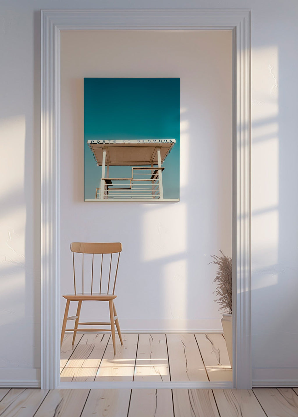 Photographie poste de secours et ciel – Canvas