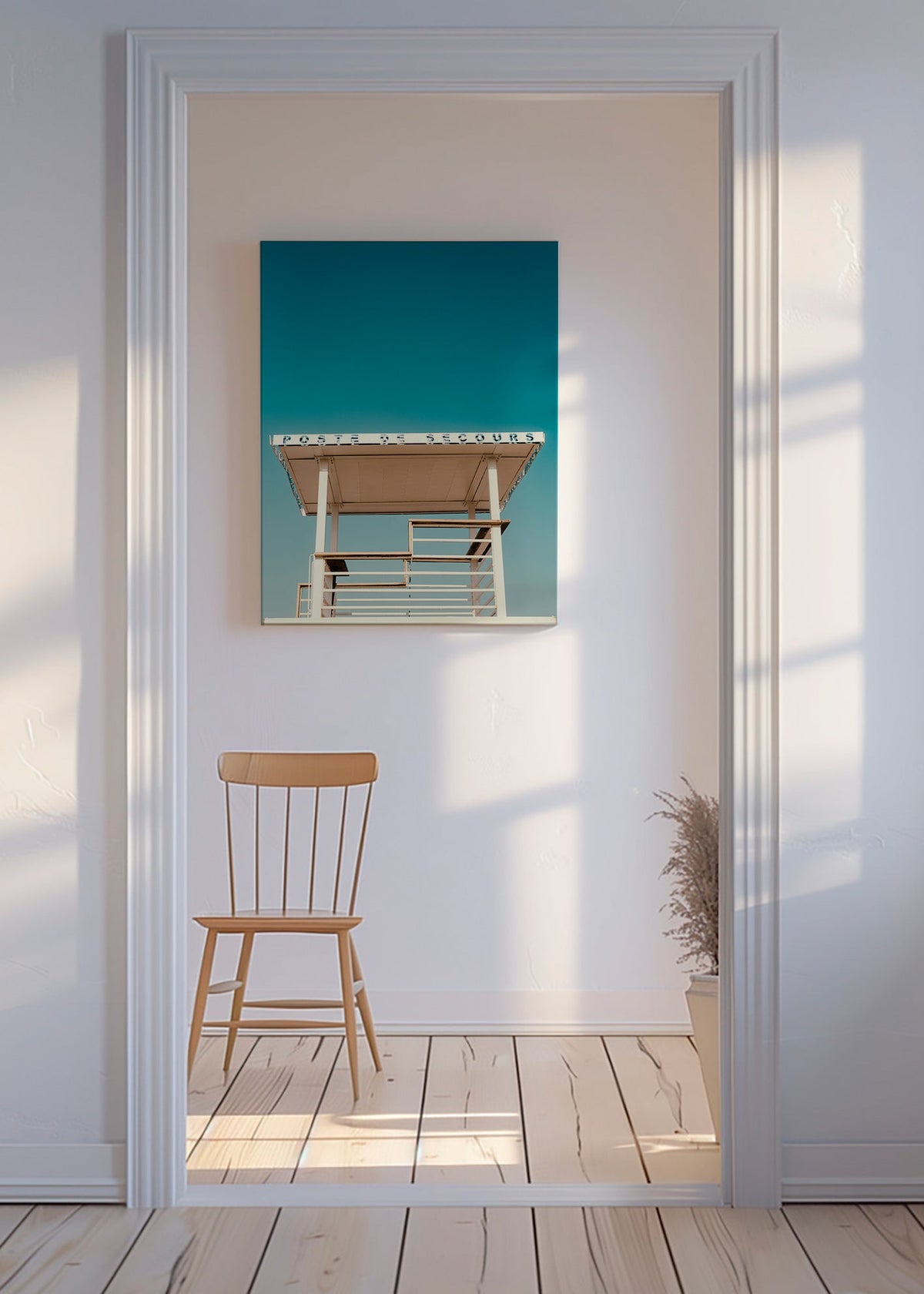 Photographie poste de secours et ciel – Canvas