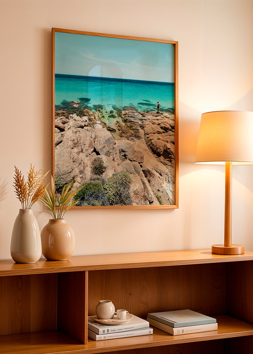 Tableau de paysage côte rocheuse et mer turquoise – Product2