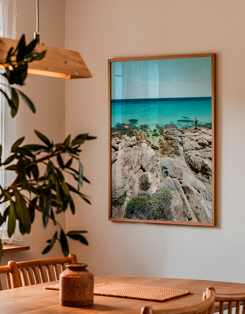 Tableau de paysage côte rocheuse et mer turquoise – Product3