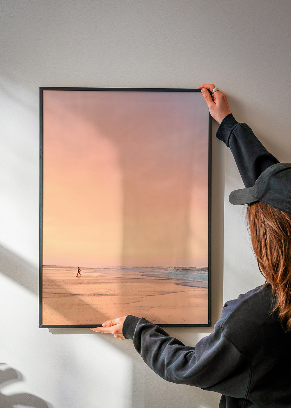 Art de paysage : plage au lever du soleil pastel – Product2