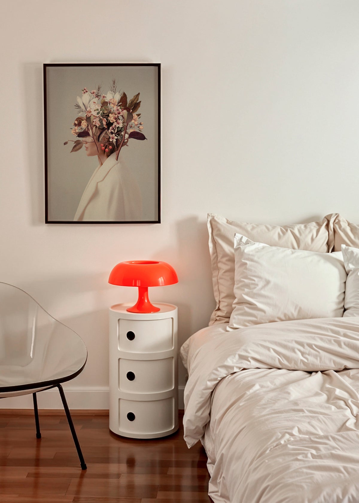I Fell in Love with Fall because of You - Framed poster in an interior