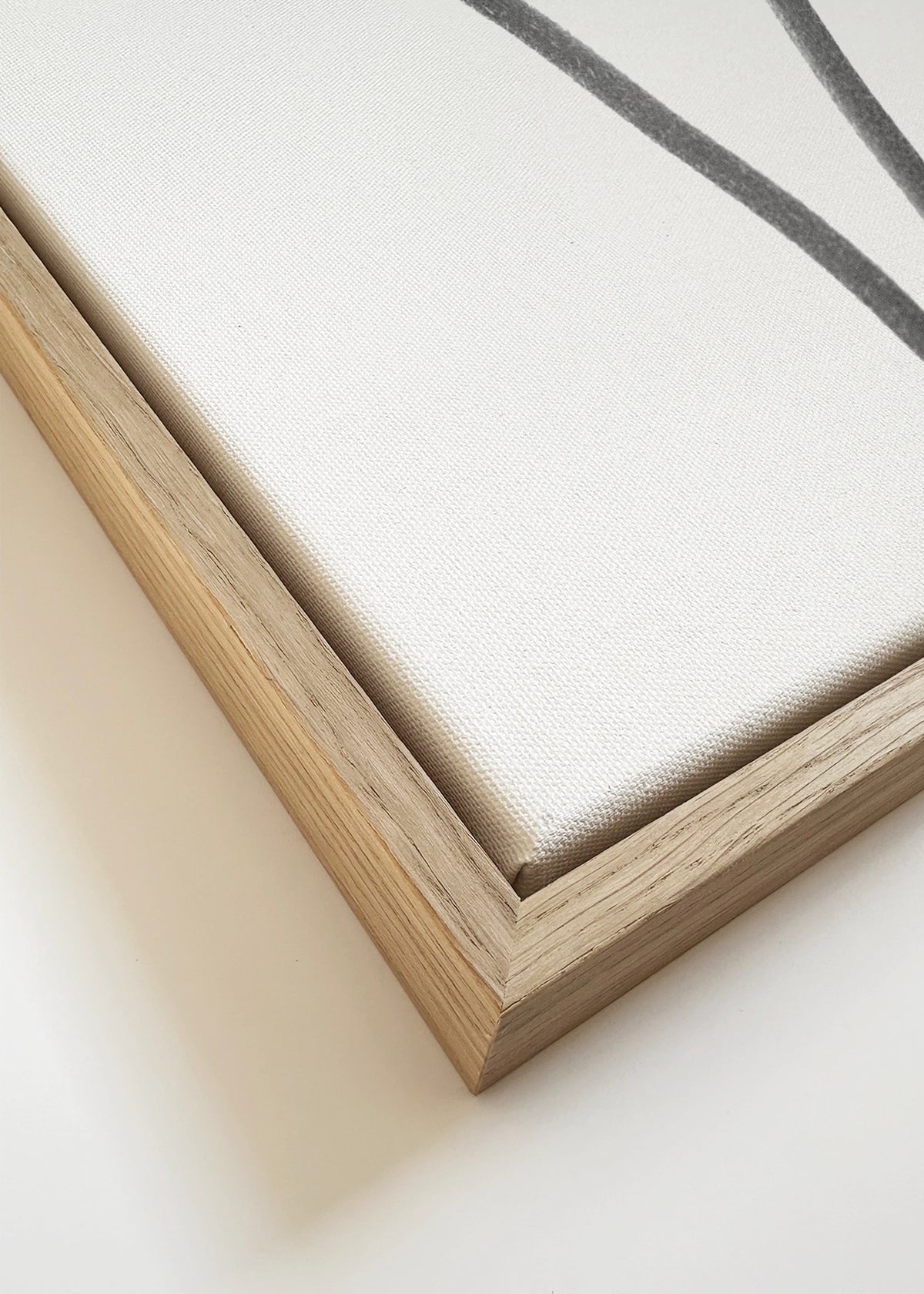 A little touch monochrome - Framed canvas detail