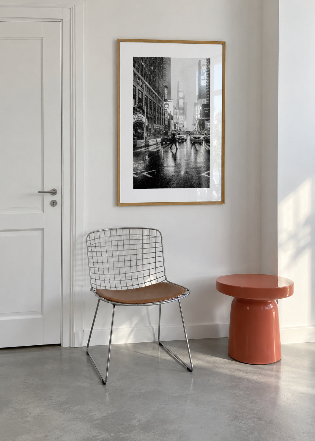 Times Square - Framed poster in an interior