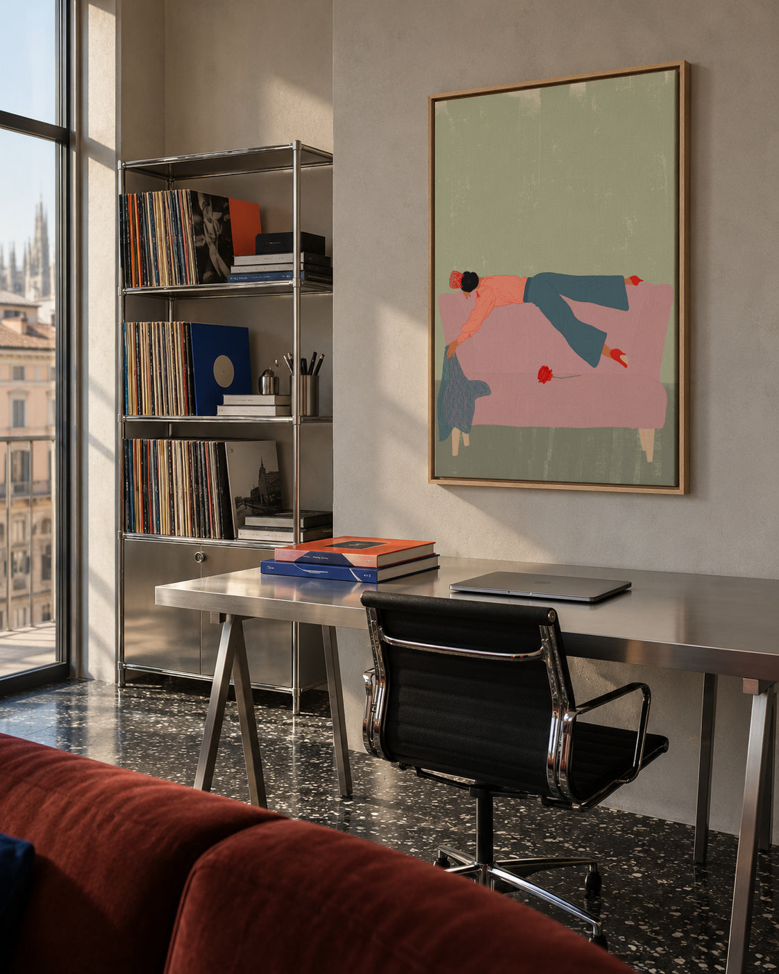 RocAso - Framed canvas in an interior